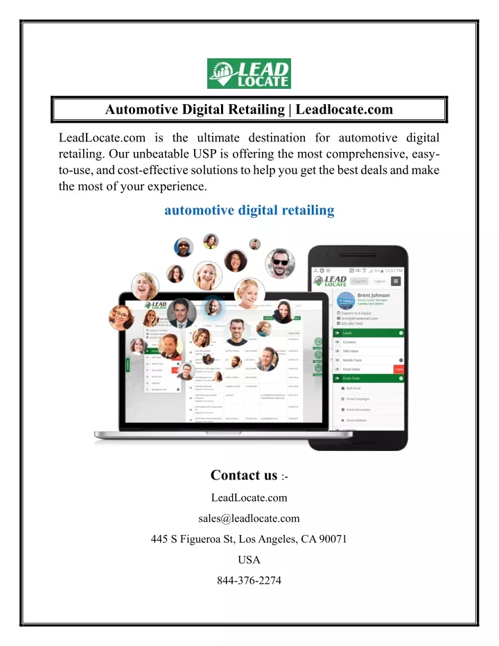 automotive digital retailing leadlocate com