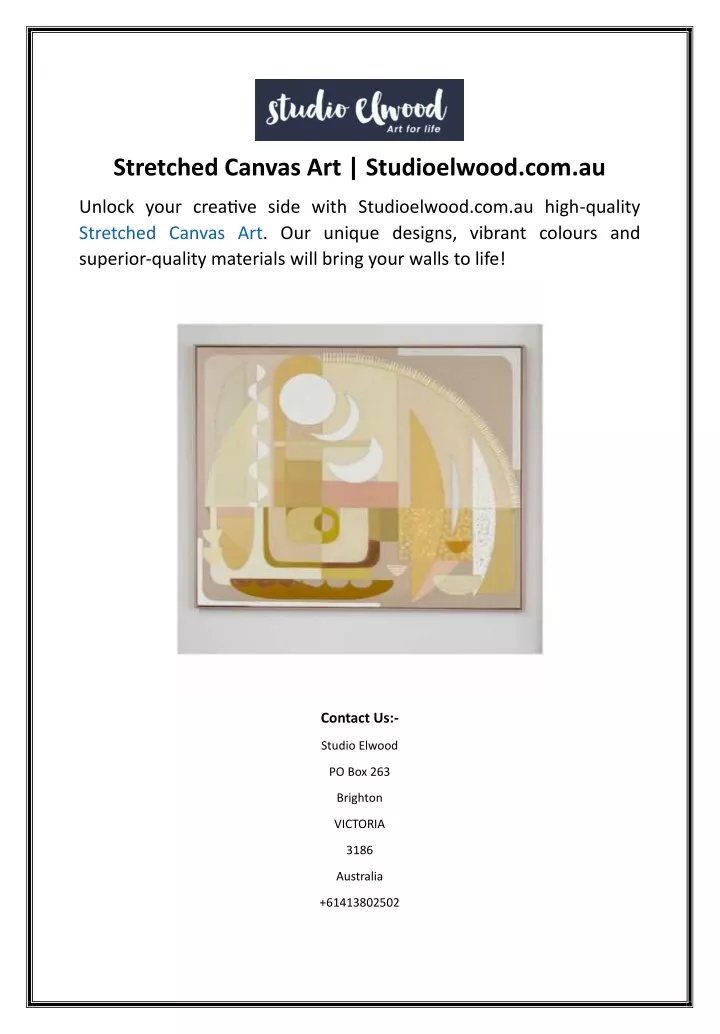 stretched canvas art studioelwood com au