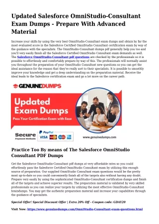 OmniStudio-Consultant PDF Dumps - Salesforce Certification Made Effortless