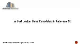 Custom Home Remodelers in Anderson, SC