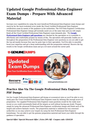 Crucial Professional-Data-Engineer PDF Dumps for Leading Scores