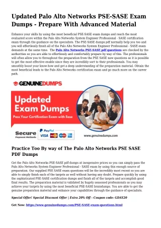 PSE-SASE PDF Dumps For Very best Exam Accomplishment