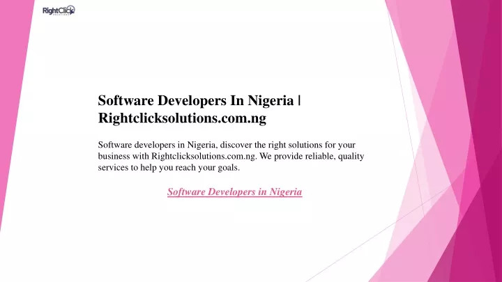 software developers in nigeria