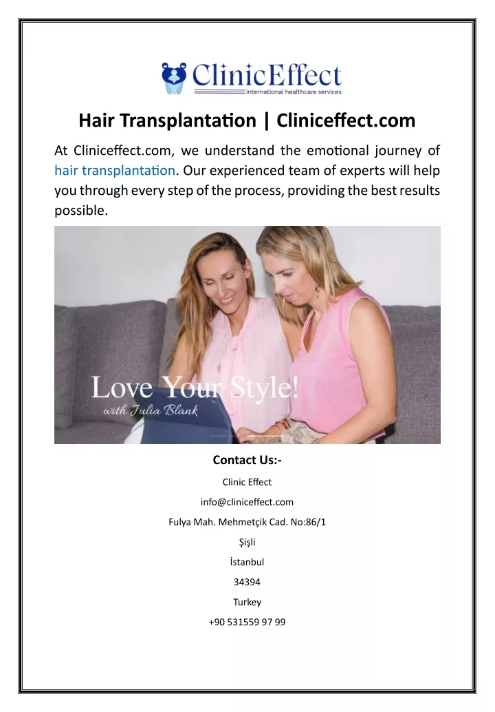 hair transplantation cliniceffect com