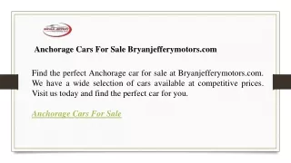 anchorage cars for sale bryanjefferymotors com