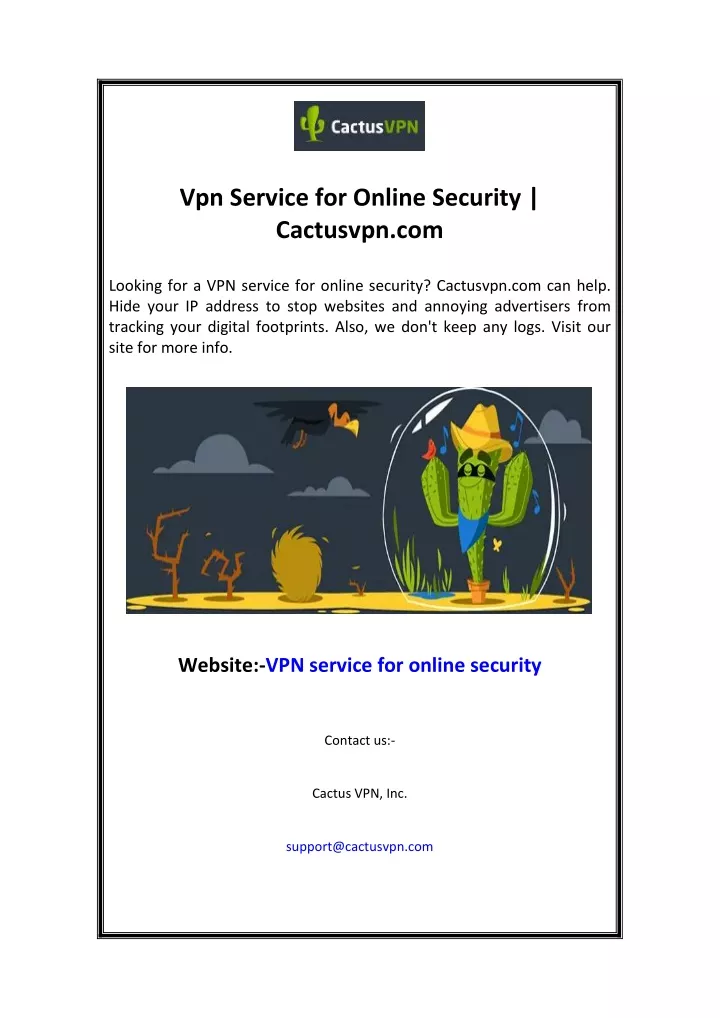 vpn service for online security cactusvpn com