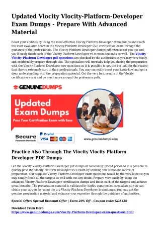 Vlocity-Platform-Developer PDF Dumps For Finest Exam Good results