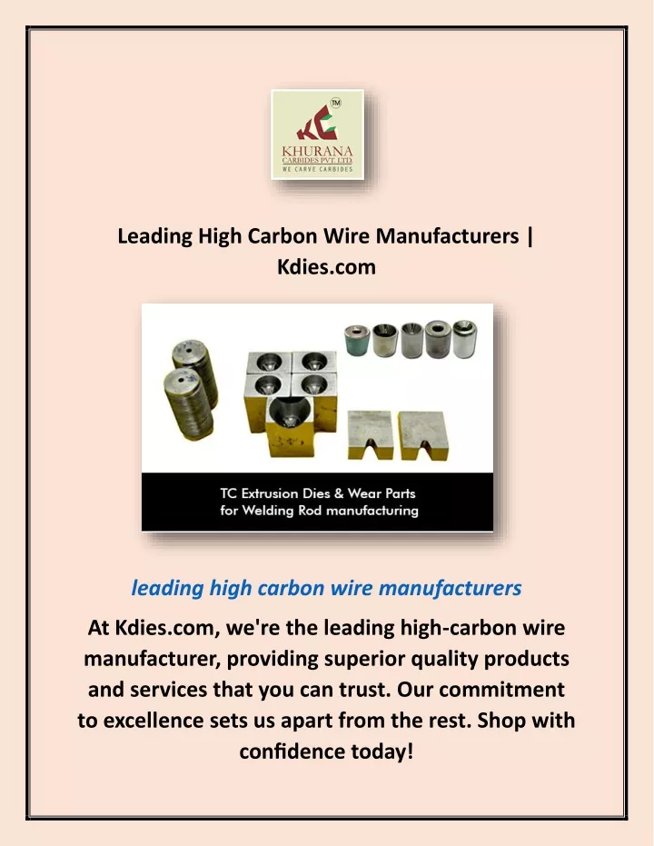 leading high carbon wire manufacturers kdies com