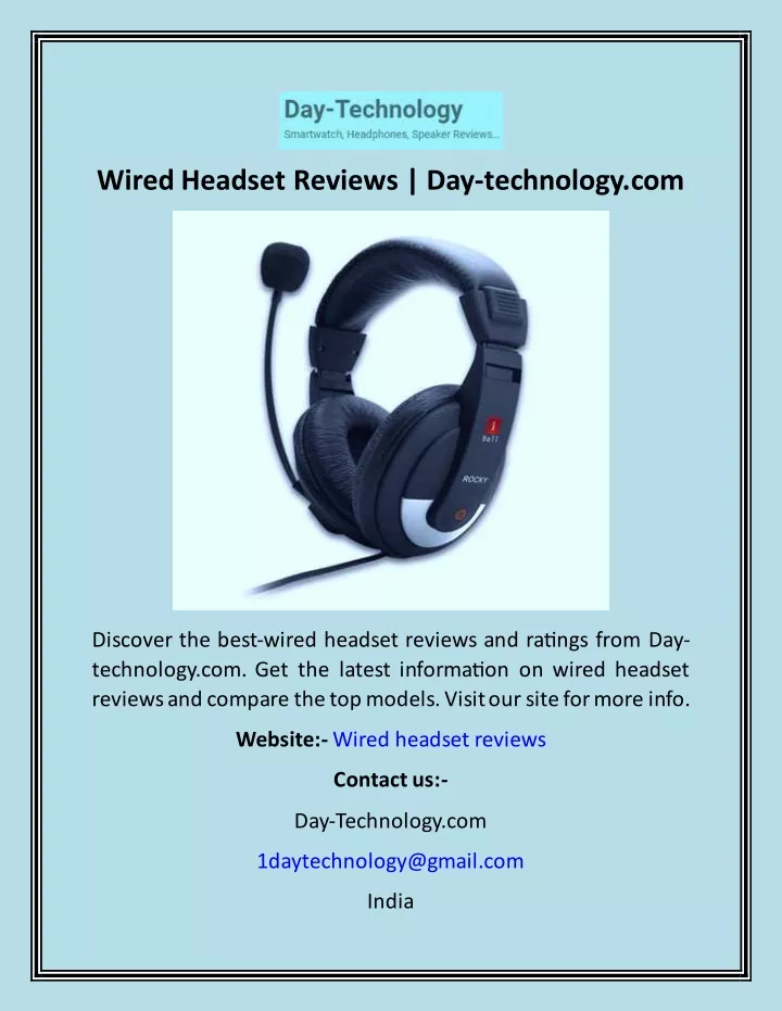 wired headset reviews day technology com