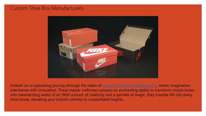 custom shoe box manufacturers