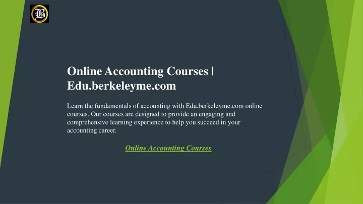 online accounting courses edu berkeleyme