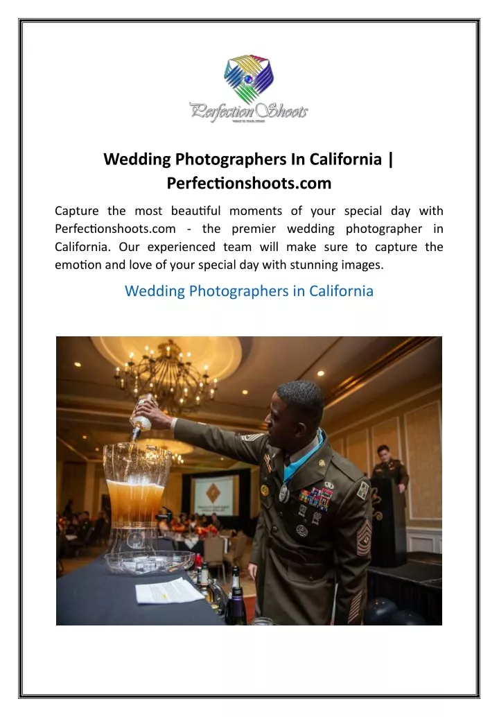wedding photographers in california