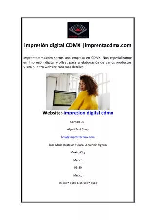 impresi n digital cdmx imprentacdmx com