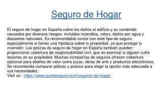 Seguro de Hogar