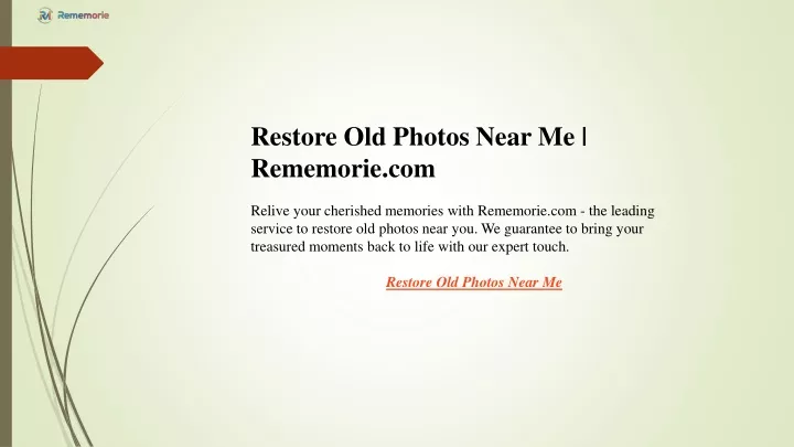 restore old photos near me rememorie com relive