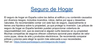 Seguro de Hogar