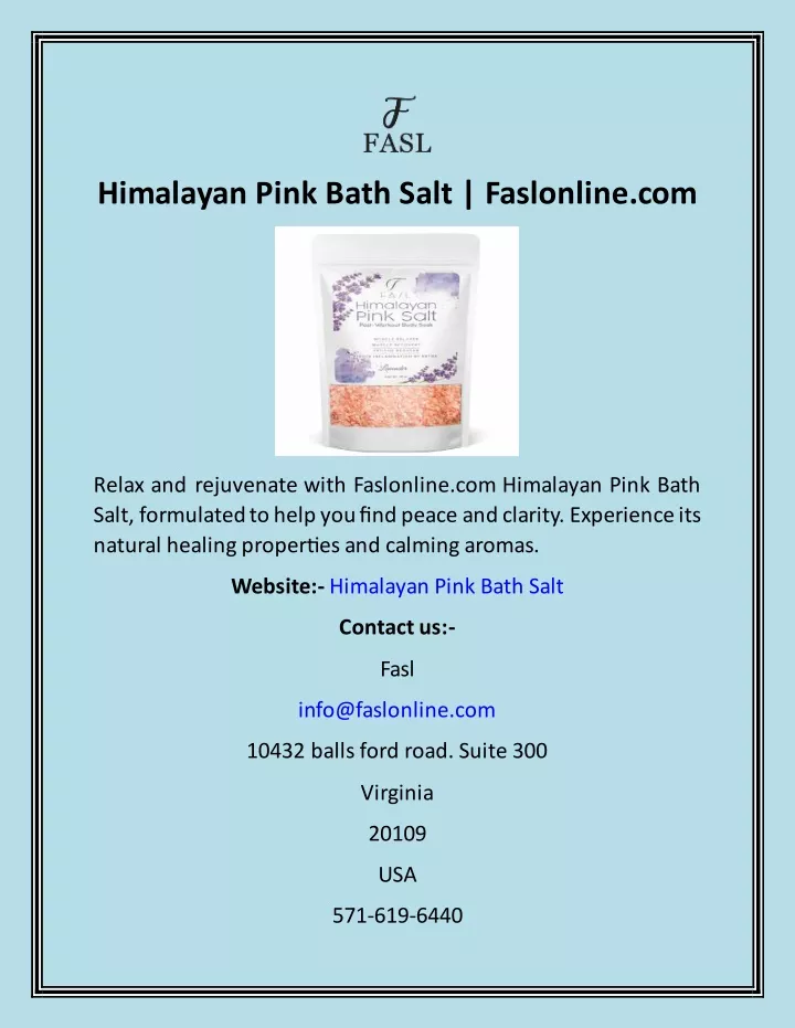 himalayan pink bath salt faslonline com