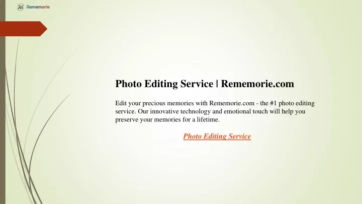 photo editing service rememorie com edit your