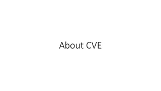 About CVE