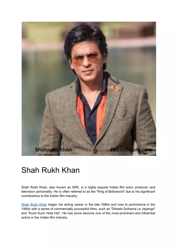 shah rukh khan