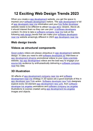 12 exciting web design trends 2023