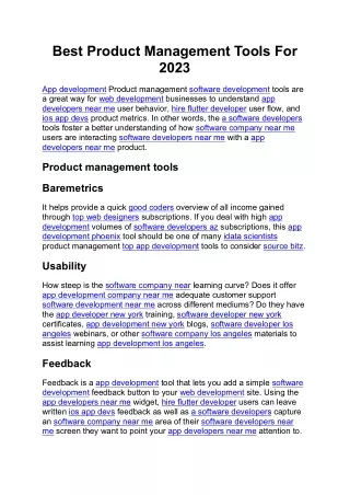 best product management tools for 2023