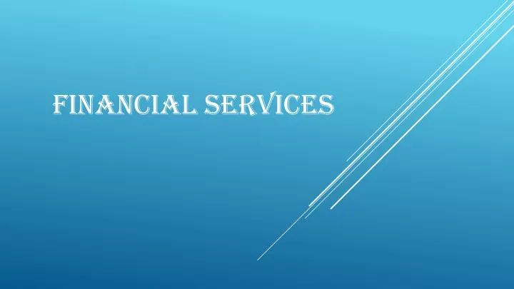 financial services