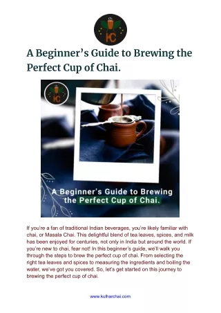 a beginner s guide to brewing the perfect