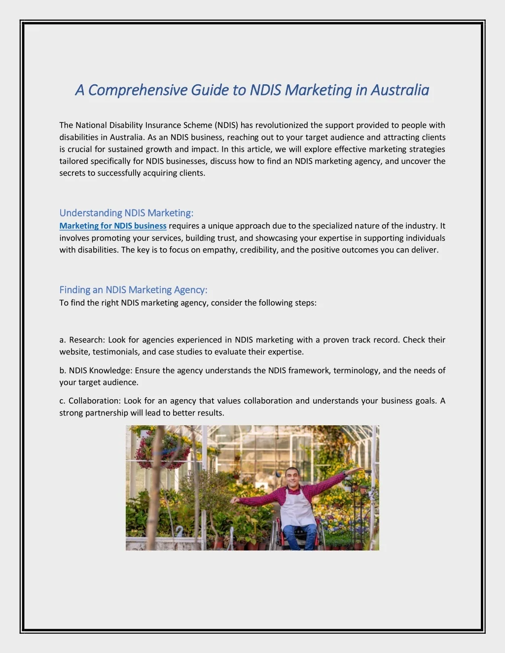 PPT - A Comprehensive Guide to NDIS Marketing in Australia PowerPoint ...