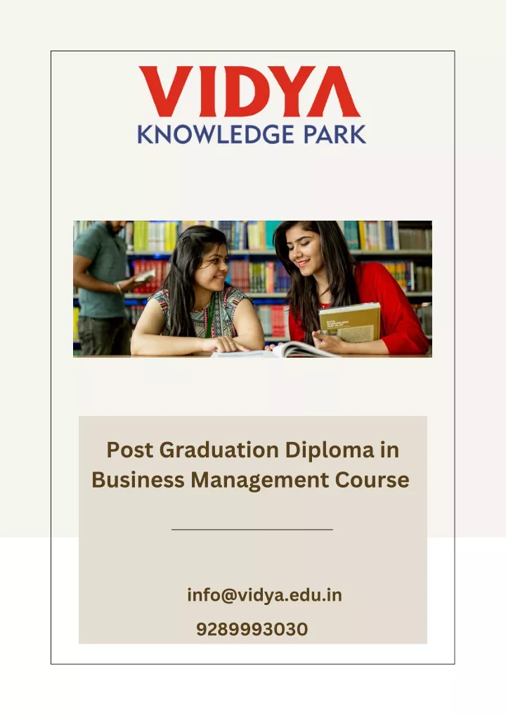 post graduation diploma in business management
