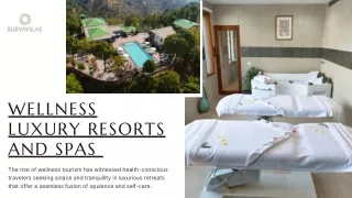 Wellness Luxury Resorts and Spas in Solan