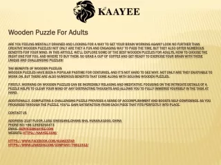 wooden puzzle for adults