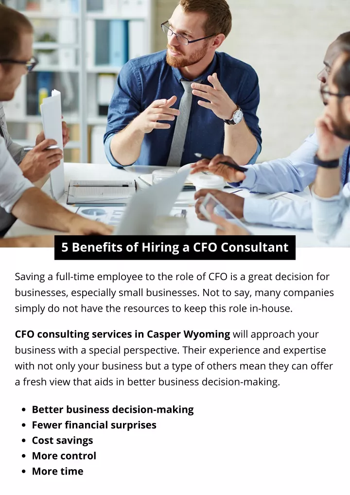 5 benefits of hiring a cfo consultant