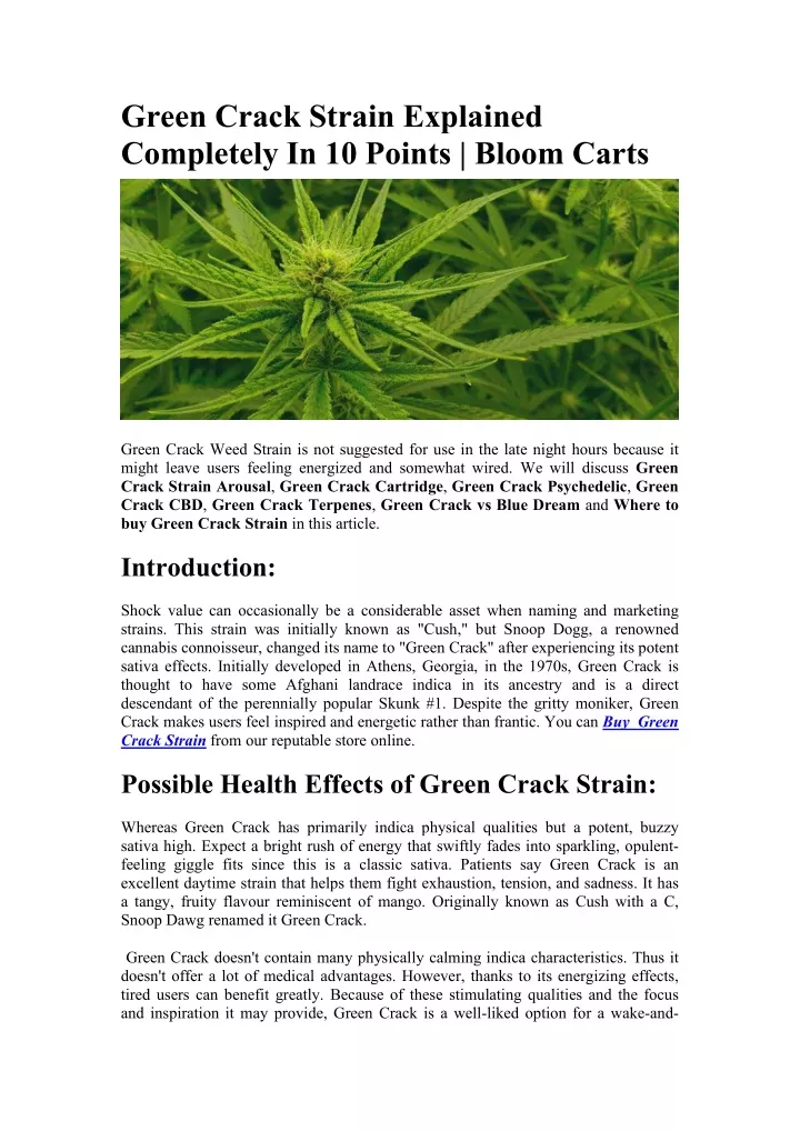 green crack strain explained completely