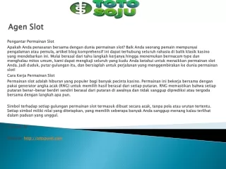 agen slot