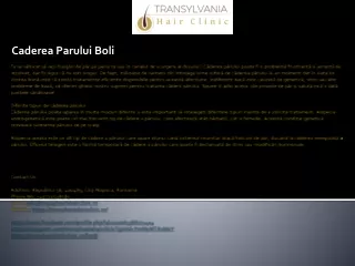 caderea parului boli