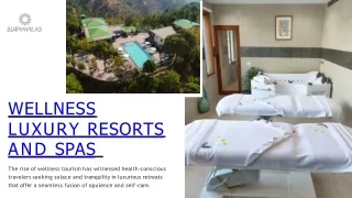 Wellness Luxury Resorts and Spas in Solan
