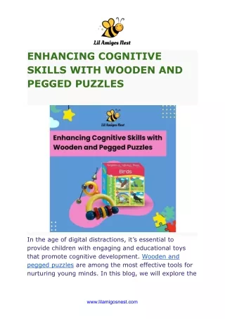 ENHANCING COGNITIVE SKILLS WITH WOODEN AND PEGGED PUZZLES