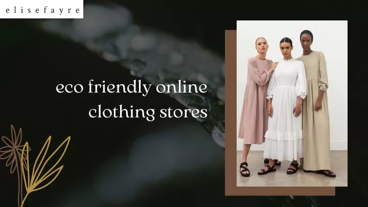 eco friendly online clothing stores