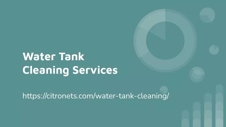 water tank cleaning services