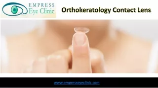Orthokeratology Contact Lens - Empress Eye Clinic