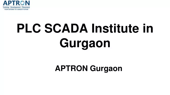 plc scada institute in gurgaon