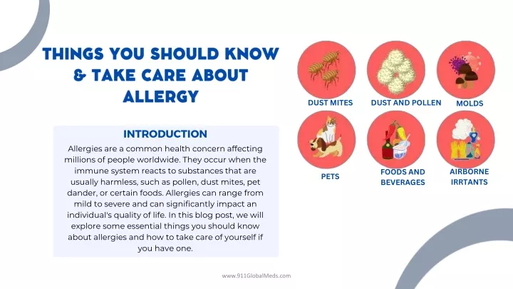 things you should know take care about allergy