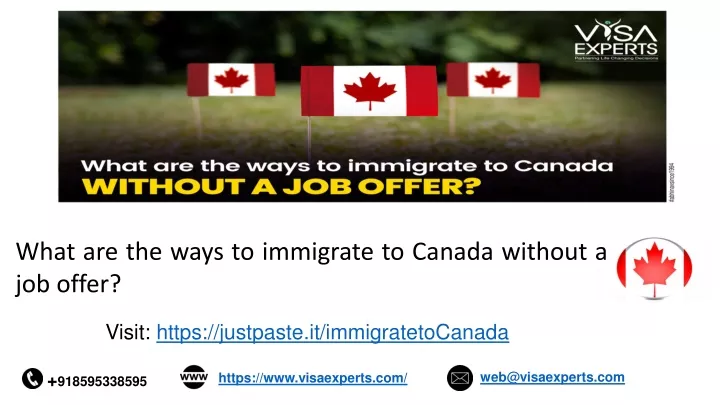 what are the ways to immigrate to canada without