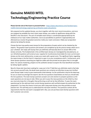 genuine ma033 mtel technology engineering