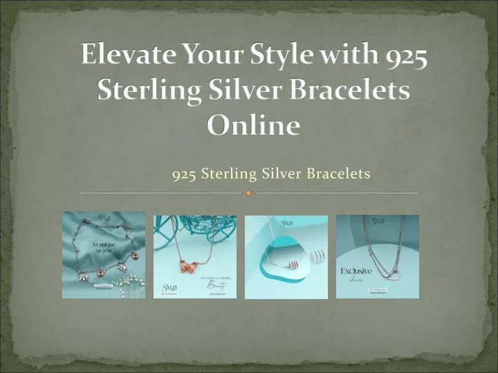 elevate your style with 925 sterling silver bracelets online