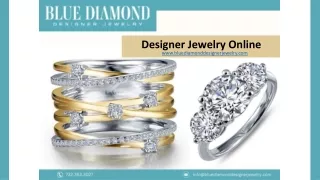 Designer Jewelry Online - Blue Diamond Designer Jewelry