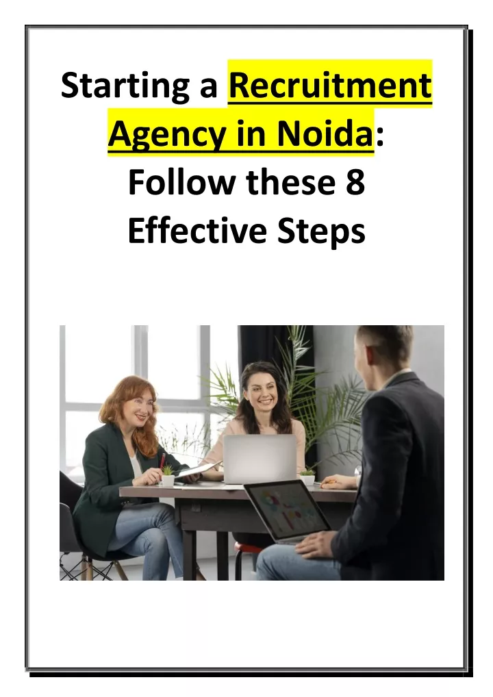 starting a recruitment agency in noida follow