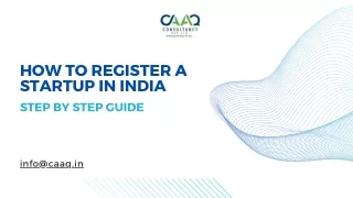 How to Register a Startup in India