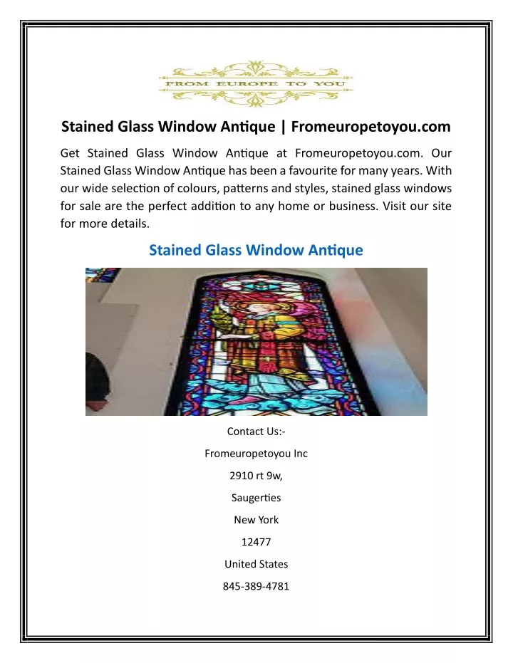 stained glass window antique fromeuropetoyou com